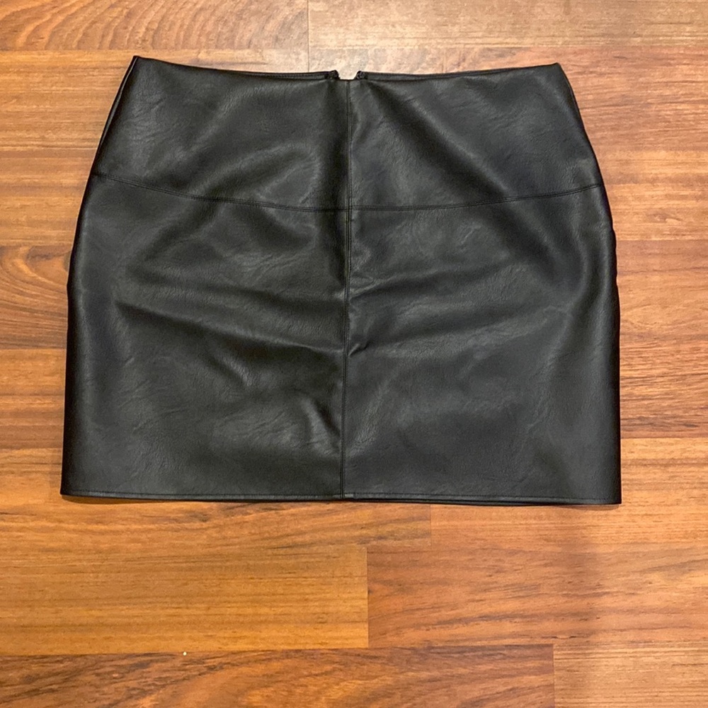 Missguided Faux Leather Mini Skirt
